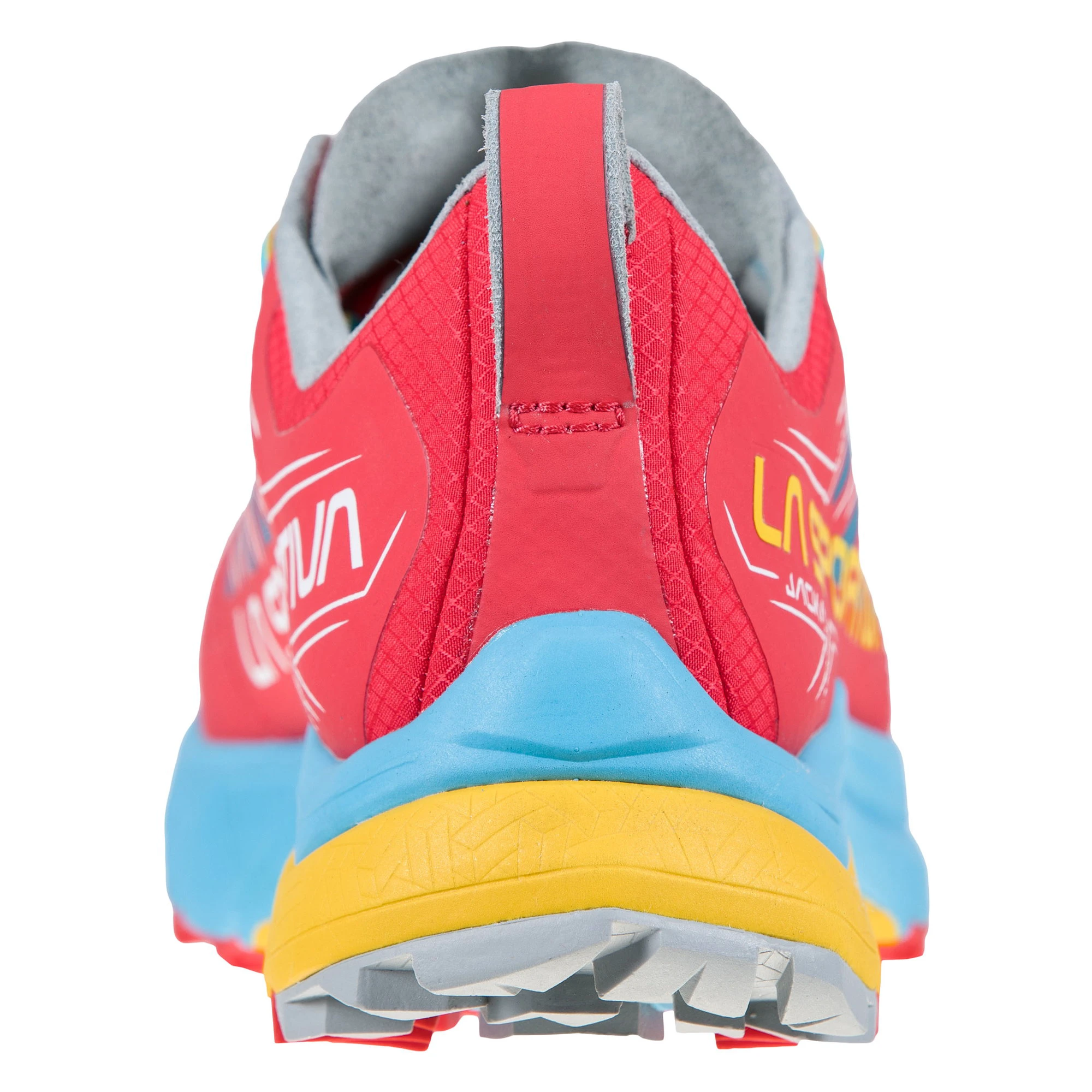 6. La Sportiva - Jackal pantofi alergare montana pentru femei - albastru Malibu roz Hibiscus