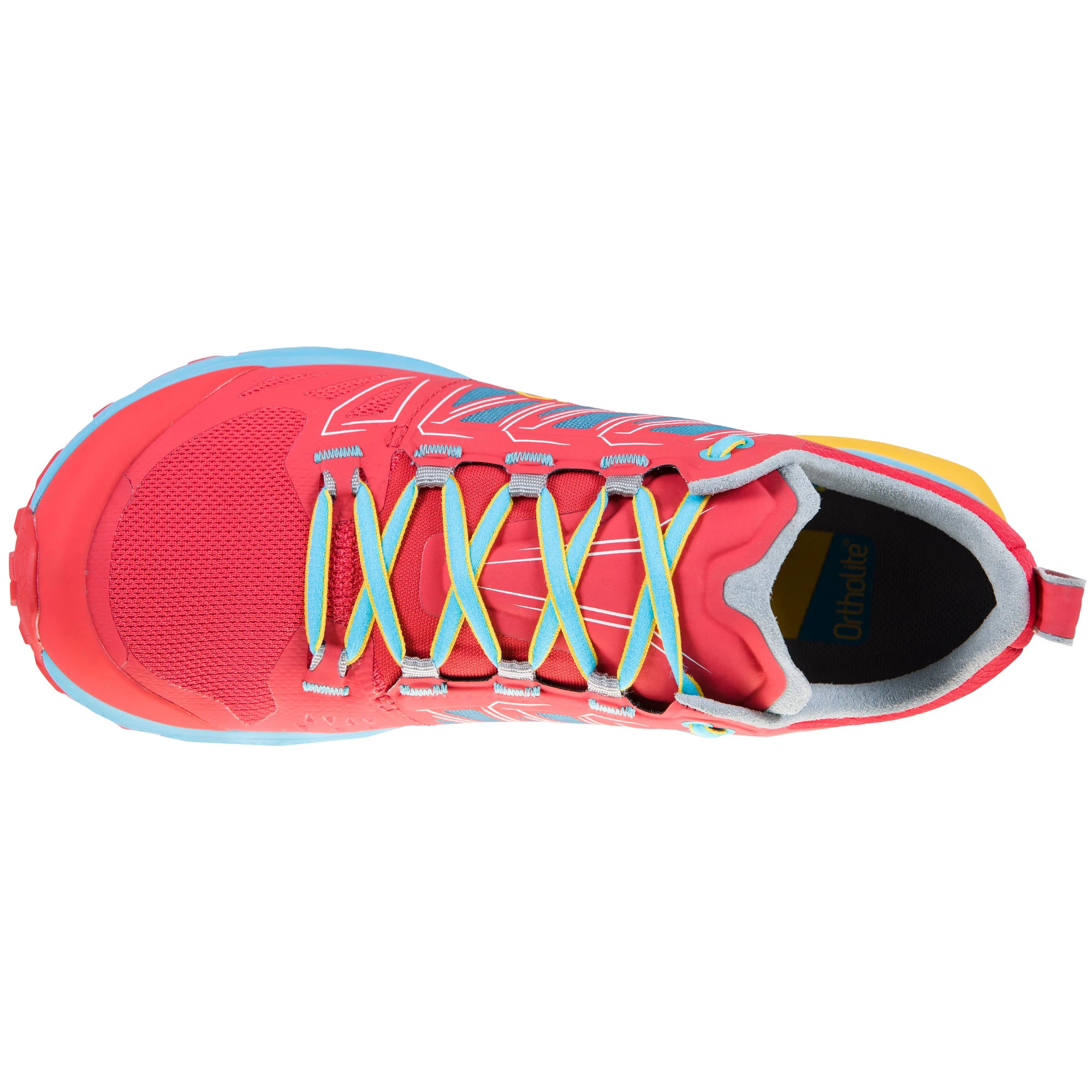 3. La Sportiva - Jackal pantofi alergare montana pentru femei - albastru Malibu roz Hibiscus