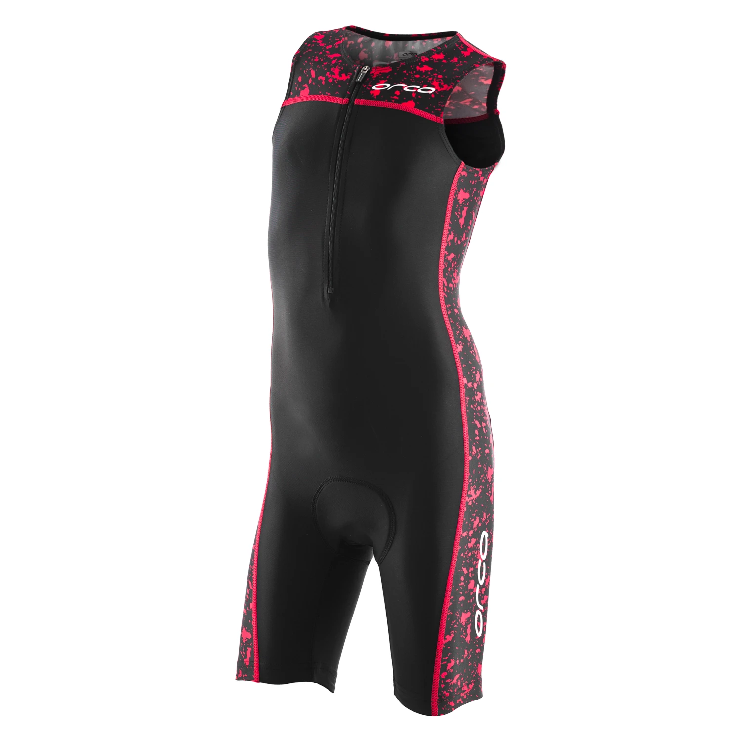 Orca Core Race Suit costum triatlon copii negru-rosu - 60872
