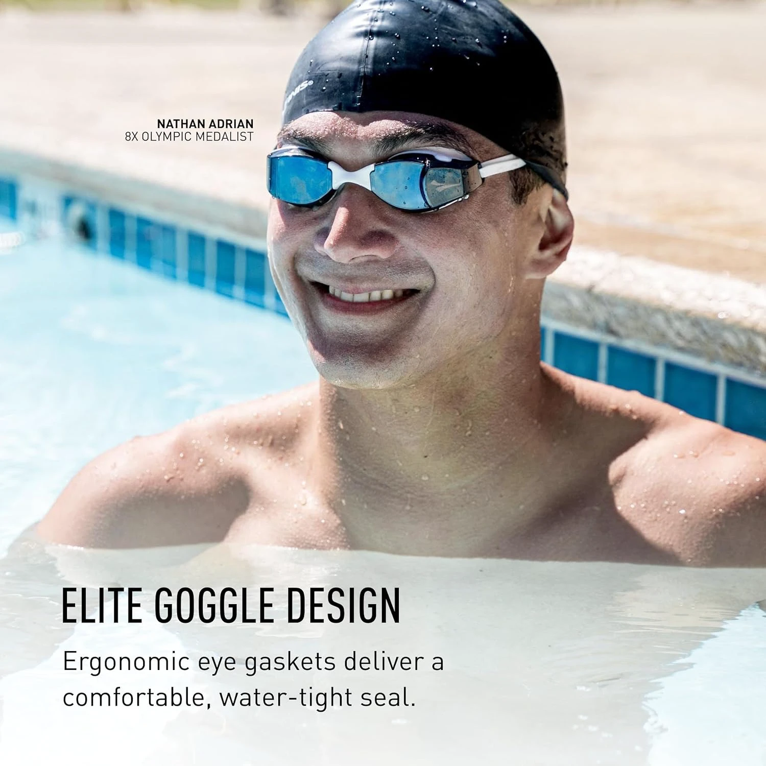 7. Finis - ochelari inot adulti Smart Google - alb gri inchis fumuriu