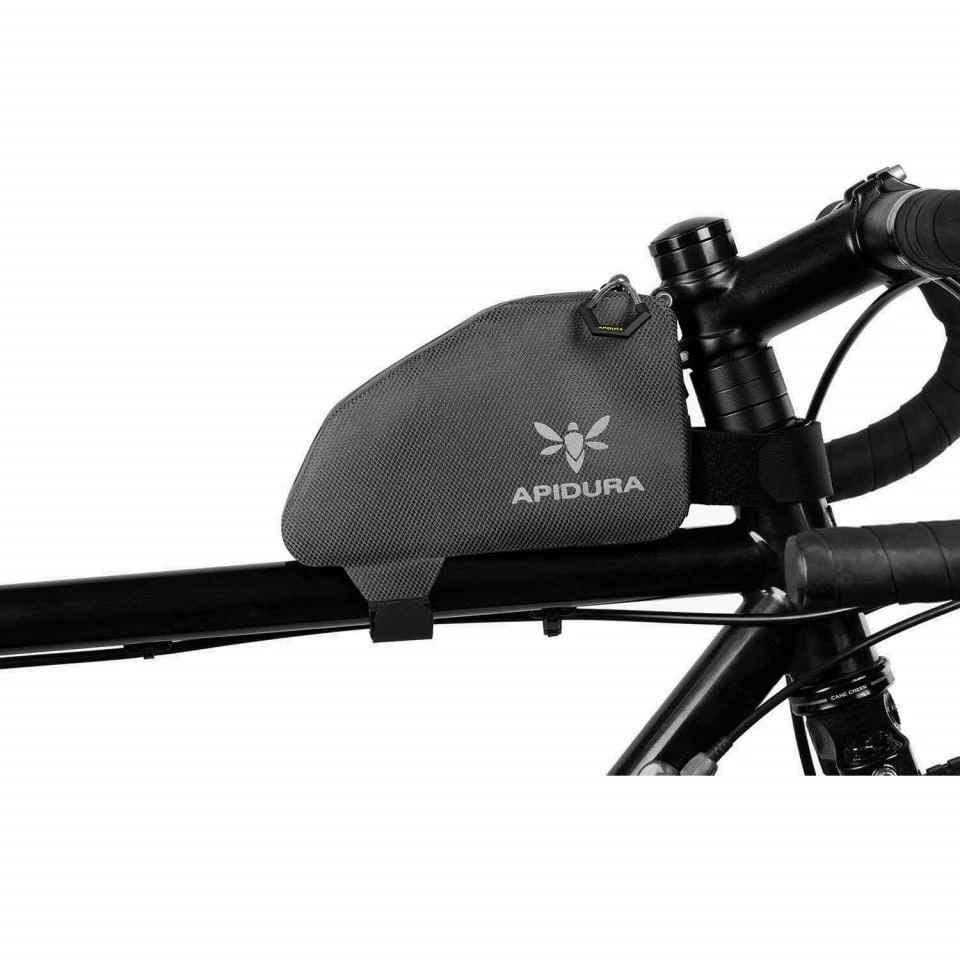 1. Apidura - geanta mica cadru bicicleta Expedition Top Tube Pack 0.5 litru - gri negru