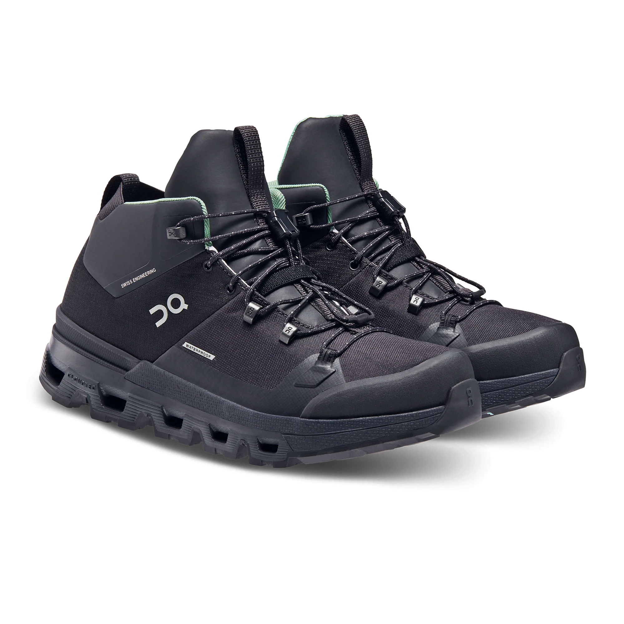 6. On - ghete sport pentru femei - Cloudtrax Waterproof W - Negru