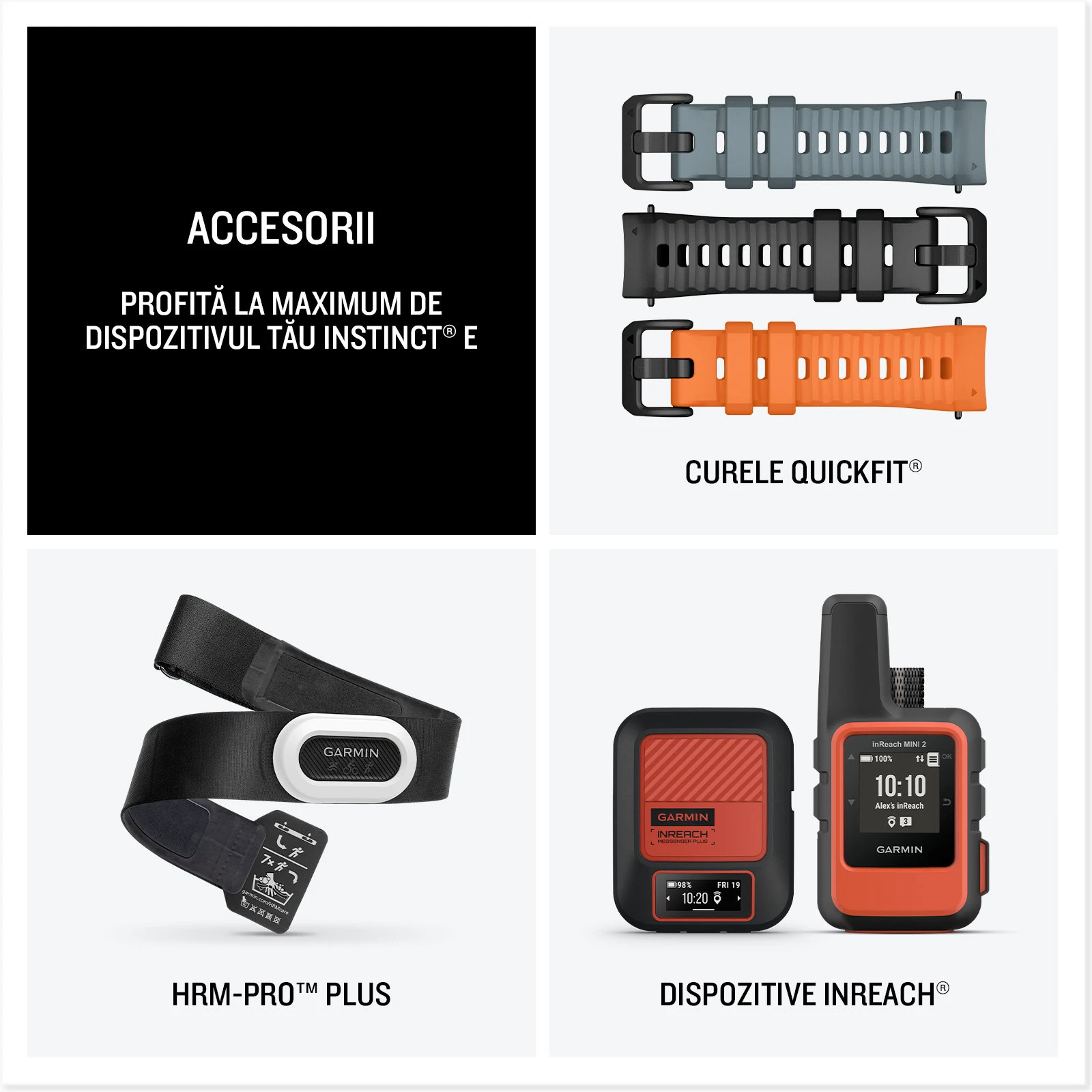 14. Garmin INSTINCT E - 40 mm negru - smartwatch robust cu GPS