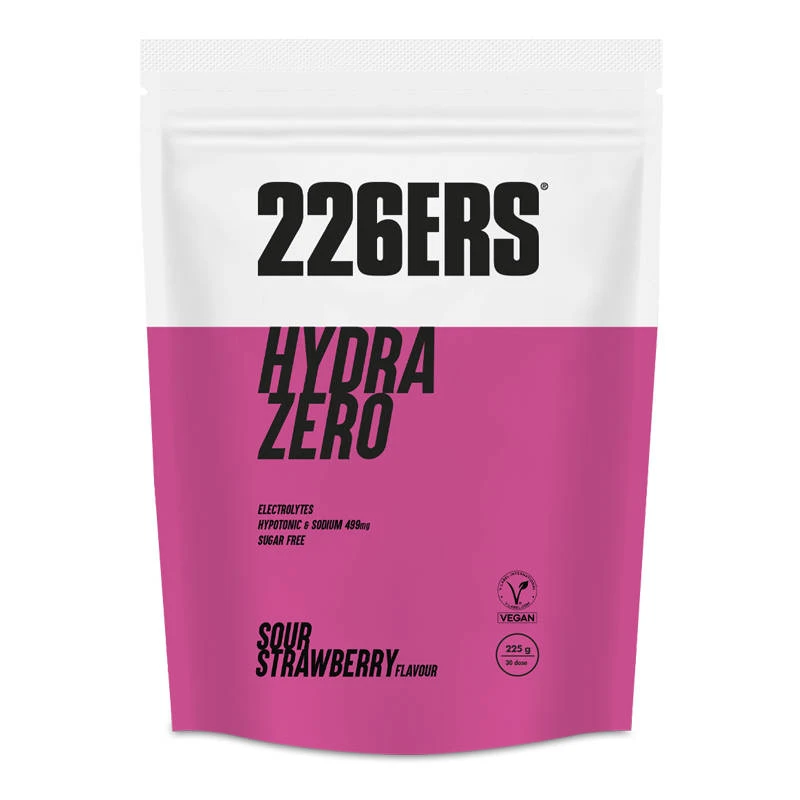 1. Băutură hipotonică cu electroliți 226ers Hydrazero 225g - căpșuni