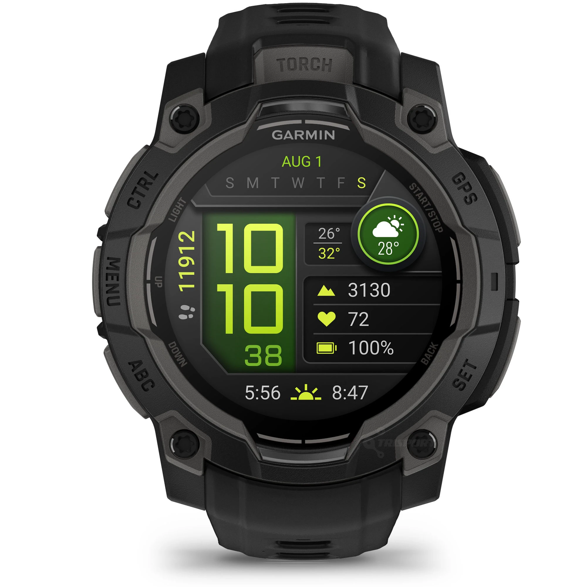 1. Garmin INSTINCT 3 - 45 mm AMOLED negru - smartwatch robust cu GPS