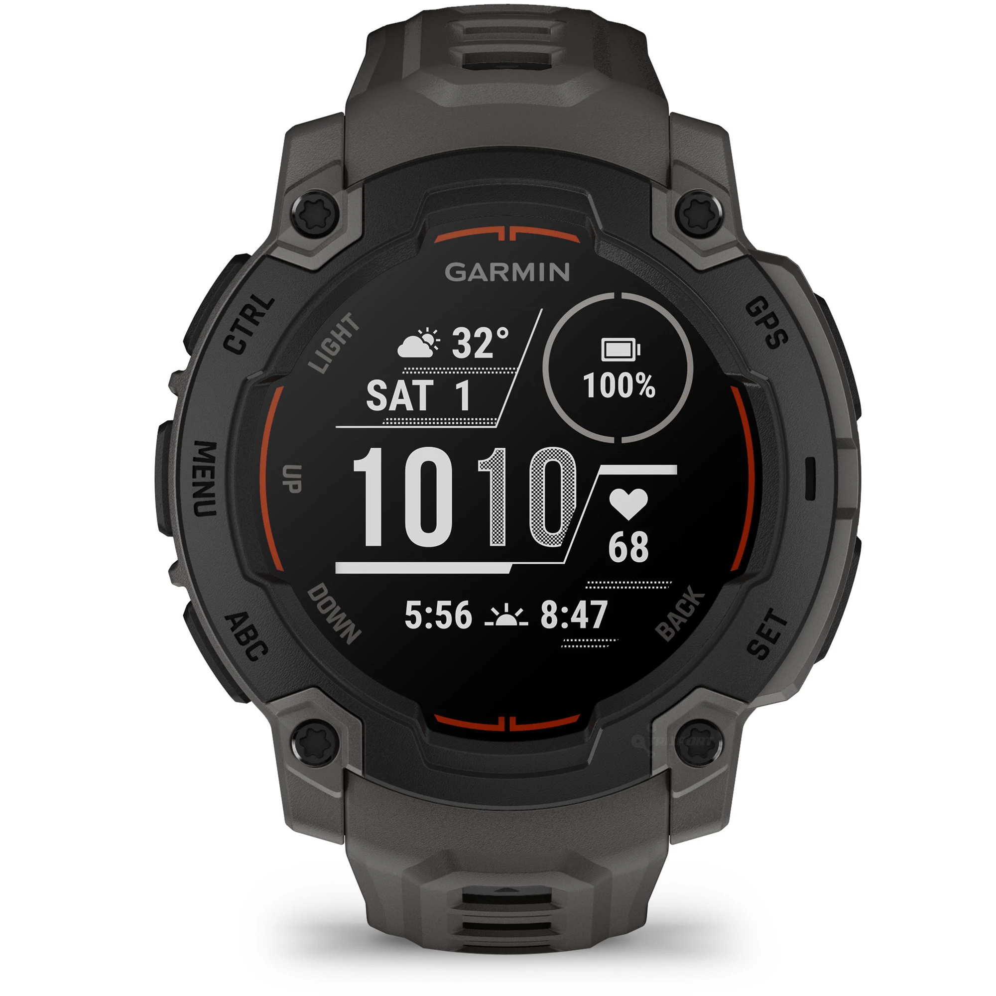 1. Garmin INSTINCT E - 45 mm negru - smartwatch robust cu GPS