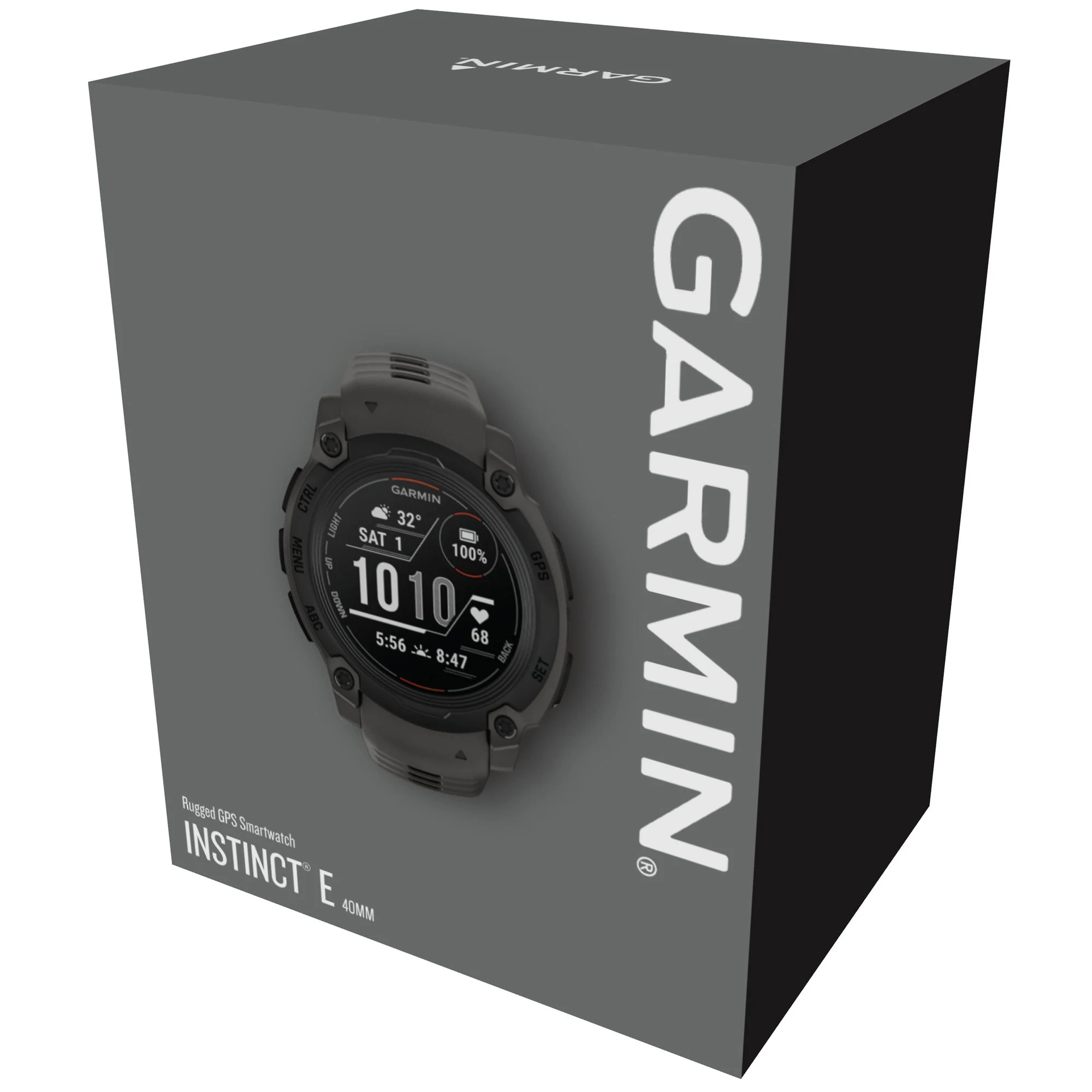 8. Garmin INSTINCT E - 40 mm negru - smartwatch robust cu GPS