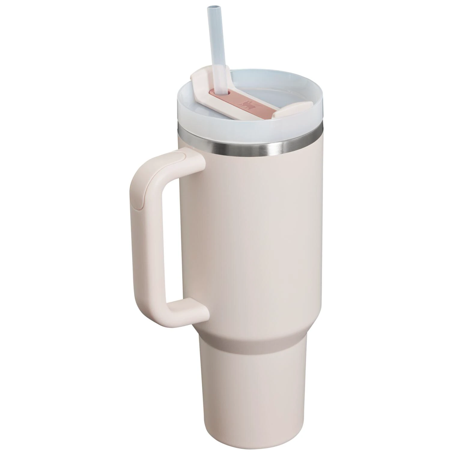 3. Stanley - termos tip sticla cu pai - Quencher H2.0 Flowstate Tumbler - Rose Quartz - 1.18 L