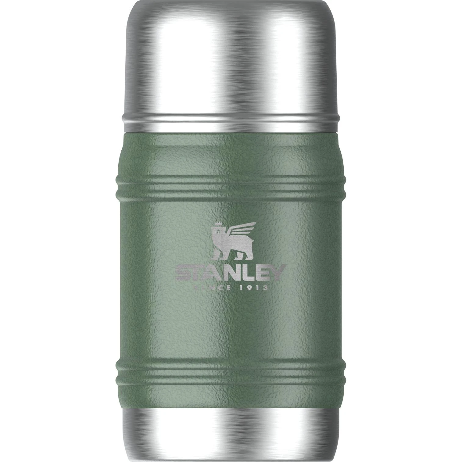 1. Stanley - termos mancare - The Artisan Thermal Food Jar - verde Hammertone Green - 0.5L