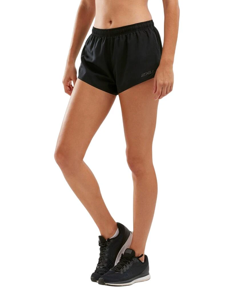 3. 2XU - Pantaloni scurti pentru femei - GHST 3" Short - negru reflexiv