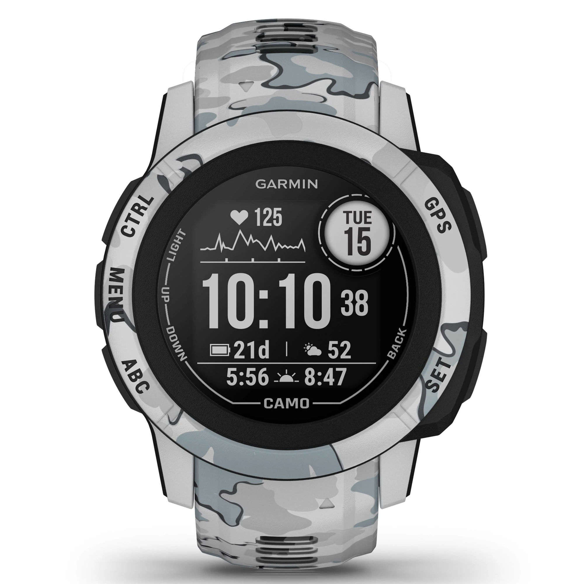 1. Garmin - Instinct 2s smartwatch robust cu GPS - editie Camo - Mist Camo