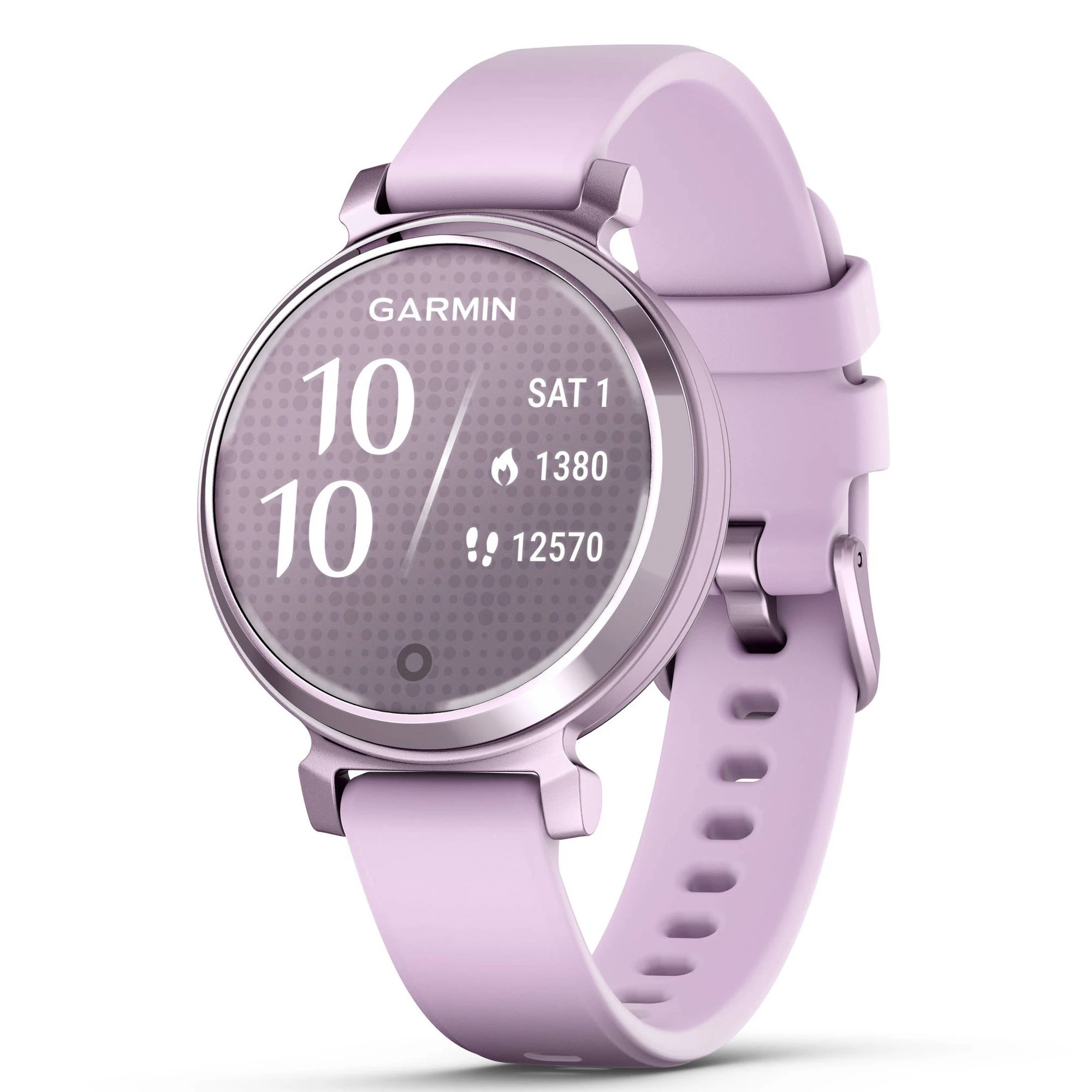 1. Garmin - Lily 2 smartwatch - Lila metalic - curea lila din silicon