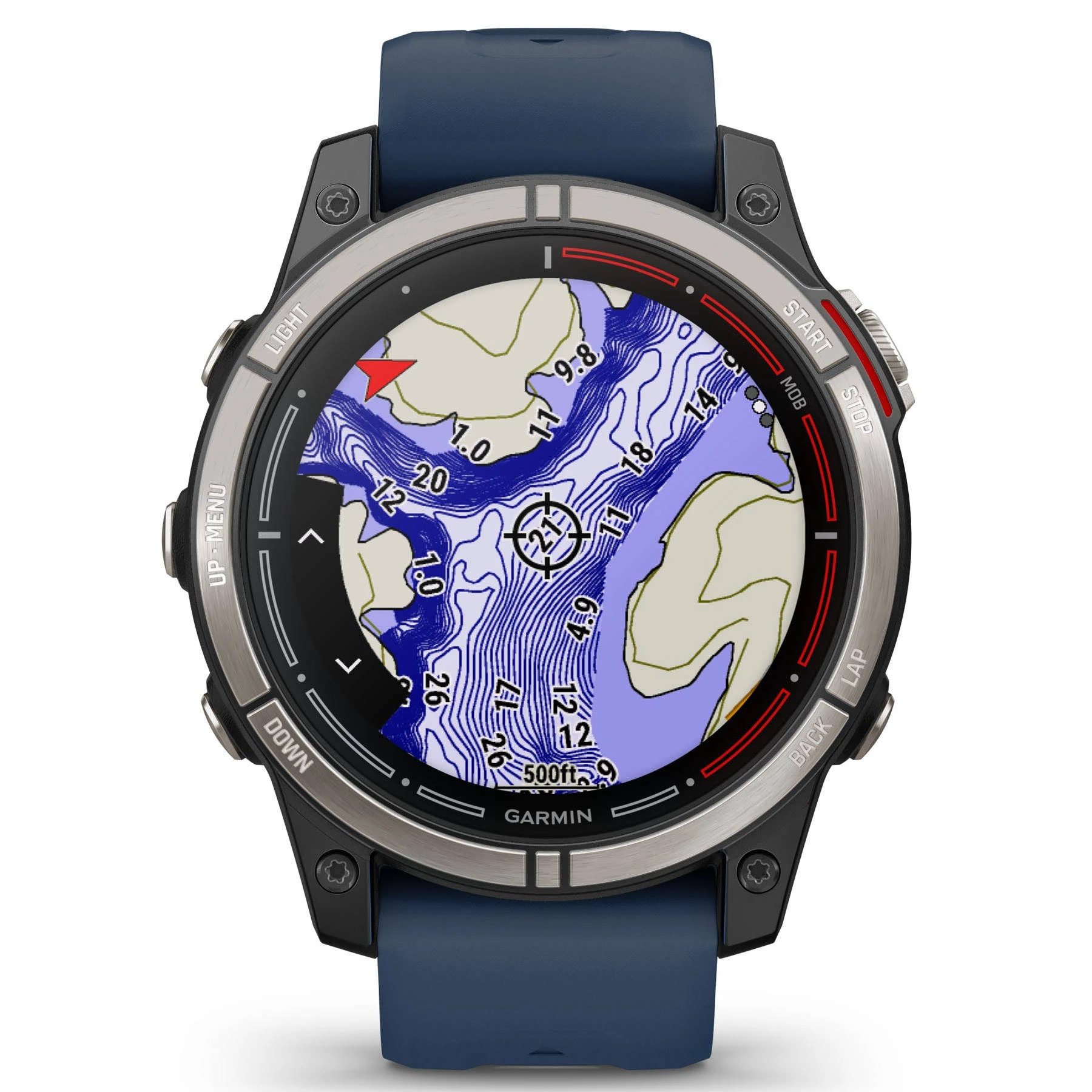 1. Garmin - quatix 7 Pro Sapphire AMOLED Titanium - ceas inteligent premium cu GPS cu functii avansate pentru sport si navigatie
