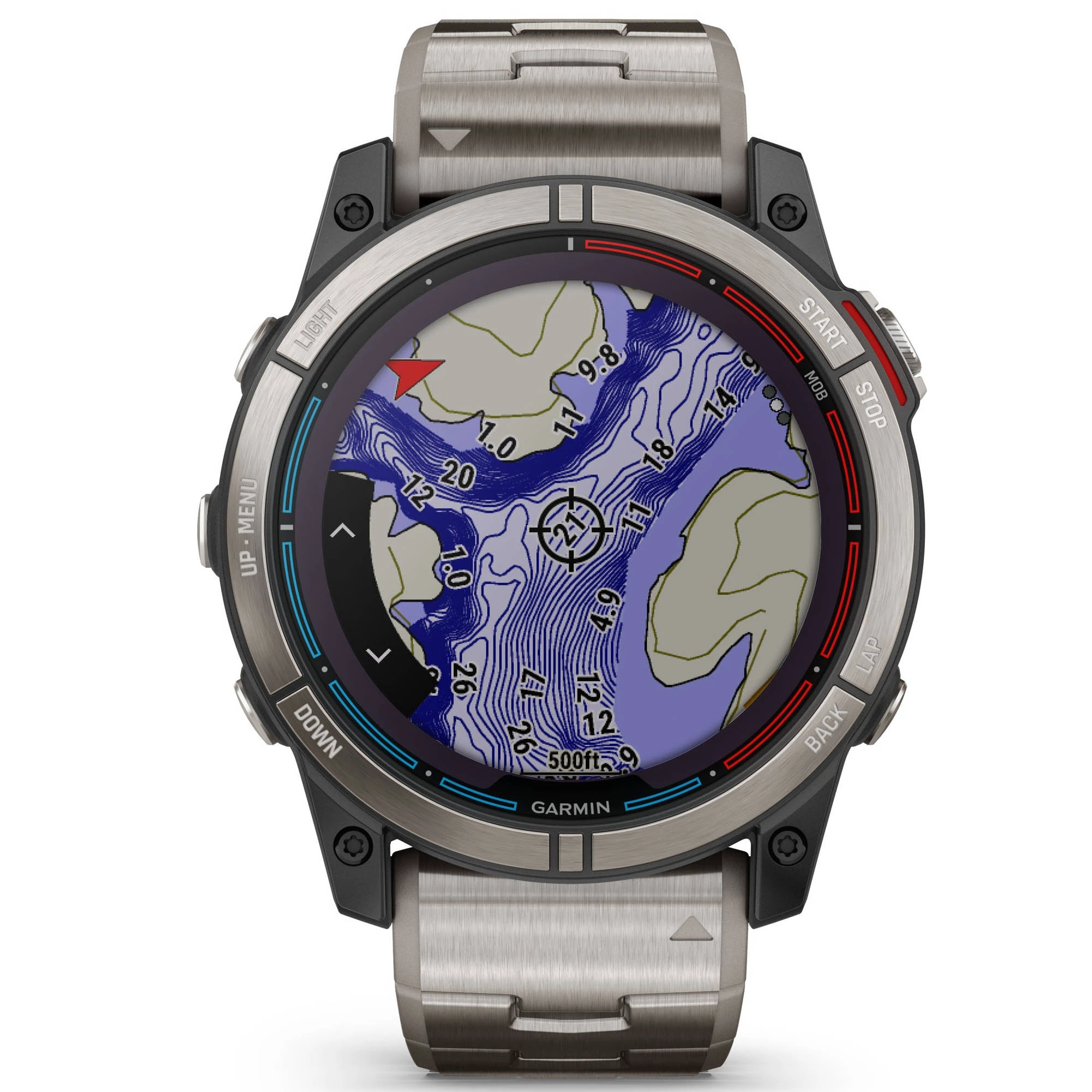 1. Garmin - quatix 7x Solar Titanium - ceas inteligent premium cu GPS