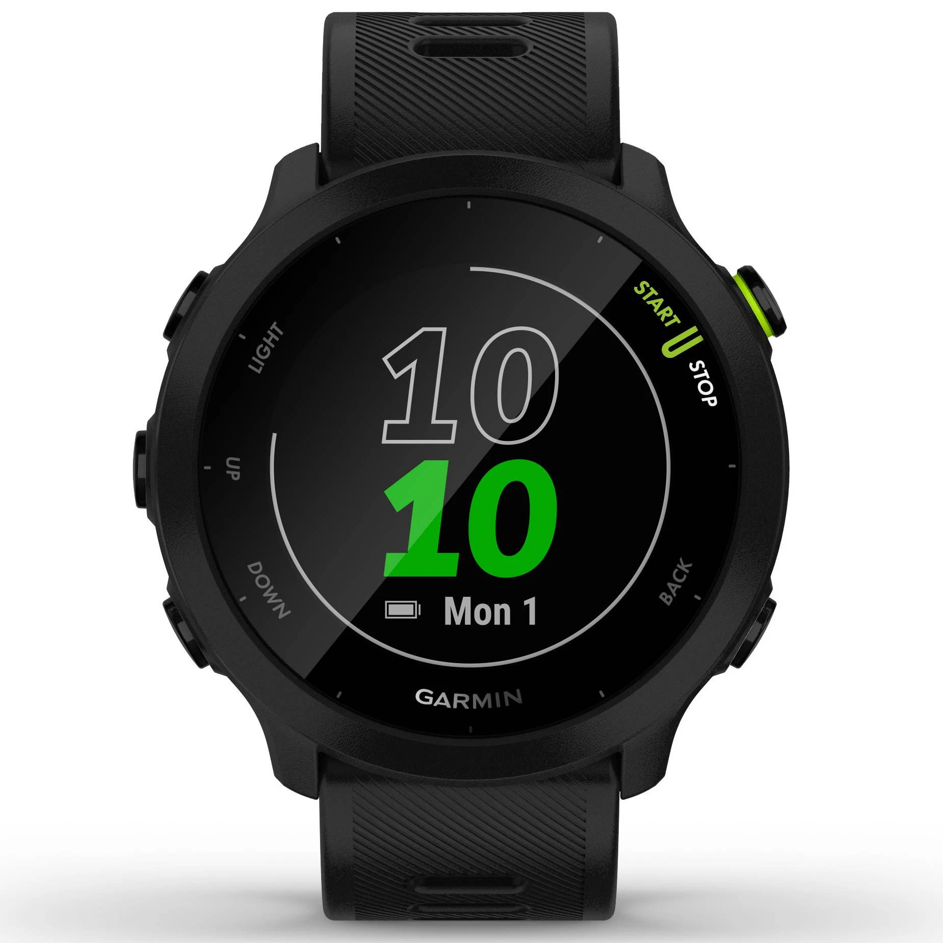 1. Garmin Forerunner 55 - ceas inteligent pentru alergare si bicicleta - negru