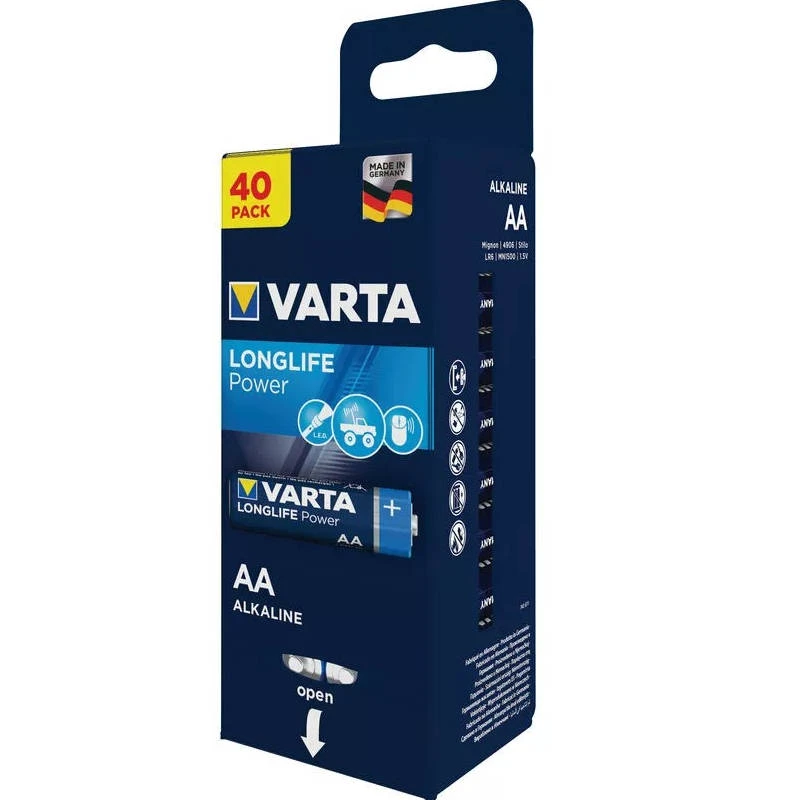 1. Varta - set baterii AA - Longlife Power - 40 buc
