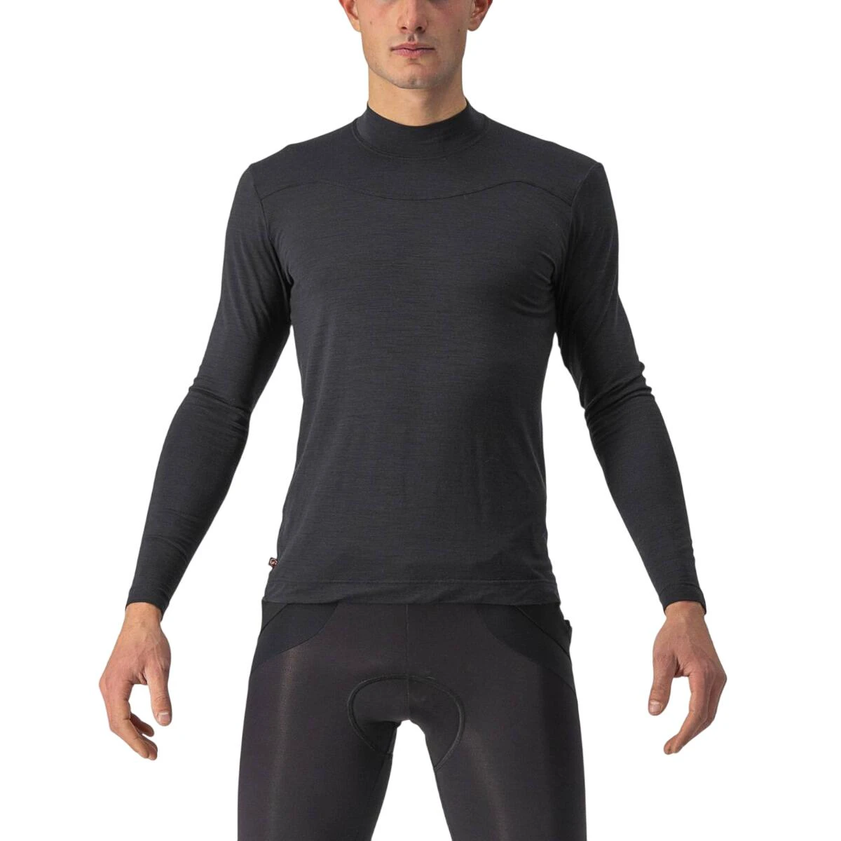 1. Castelli - bluza corp ciclism maneca lunga Bandito Wool LS base layer - negru