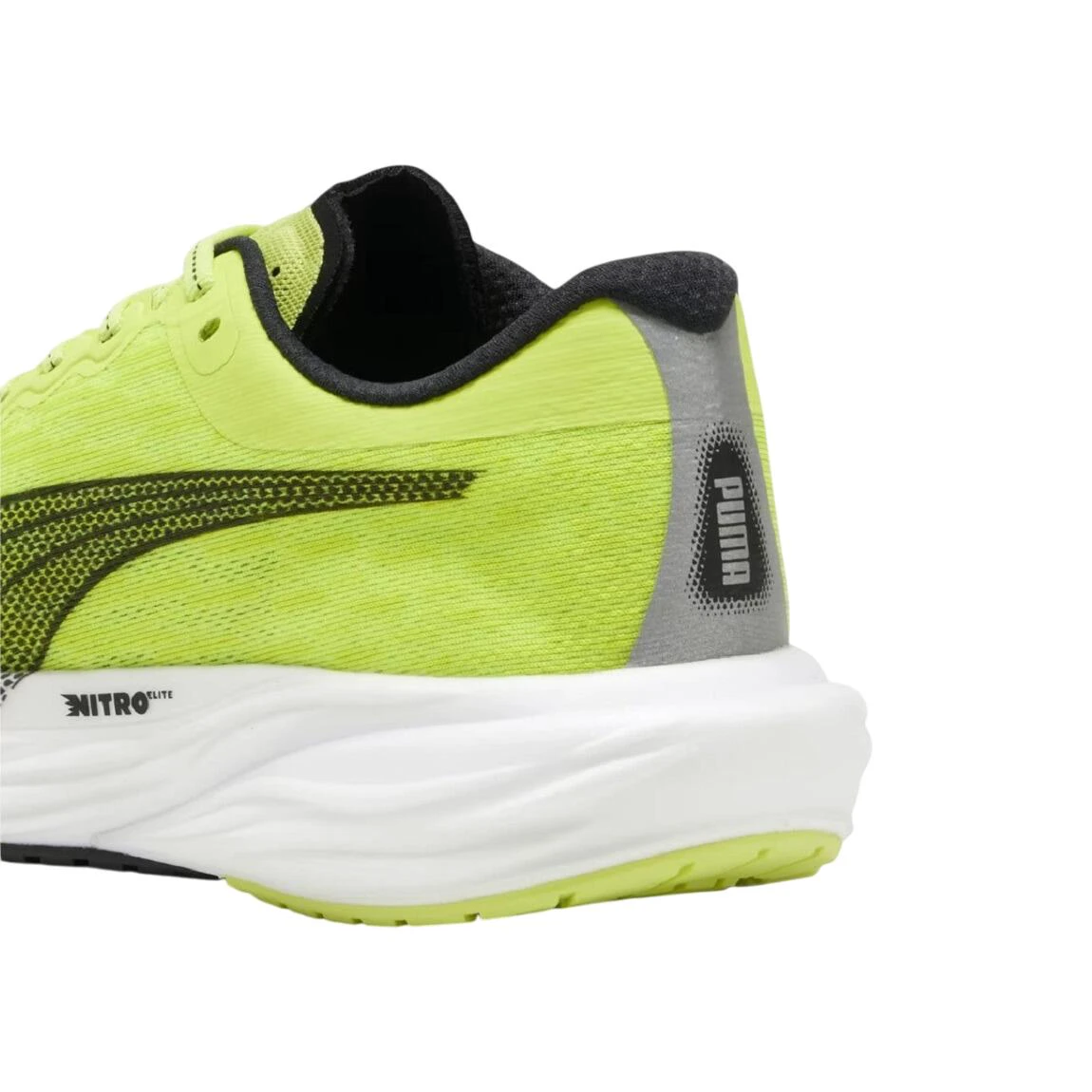 5. Puma - pantofi alergare pentru barbati Deviate Nitro 2 - verde fluo Lime Pow negru alb