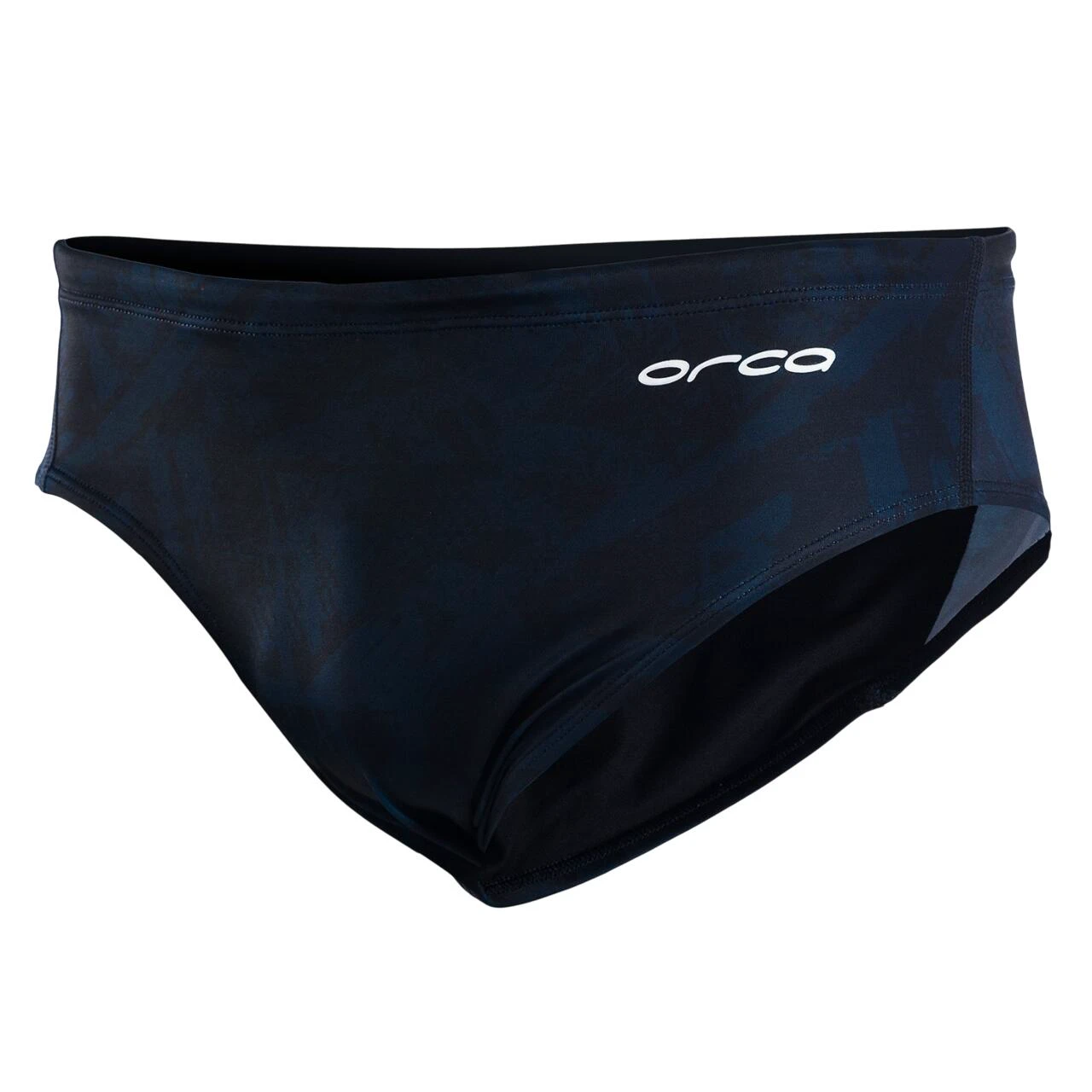 1. Orca - Slip inot pentru barbati - Brief swimsuit - print albastru inchis