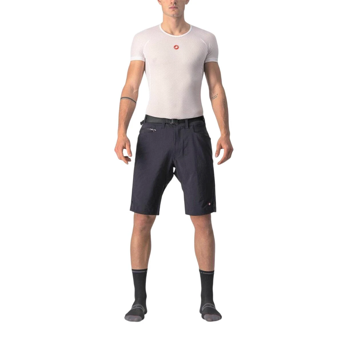 Castelli - pantaloni ciclism scurti si largi pentru barbati Unlimited Trail Baggy Short - negru - 59864