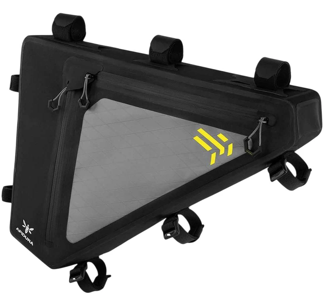 1. Apidura - geanta cadru bicicleta Backcountry2.0 Full Frame Pack 6 litri - negru gri galben
