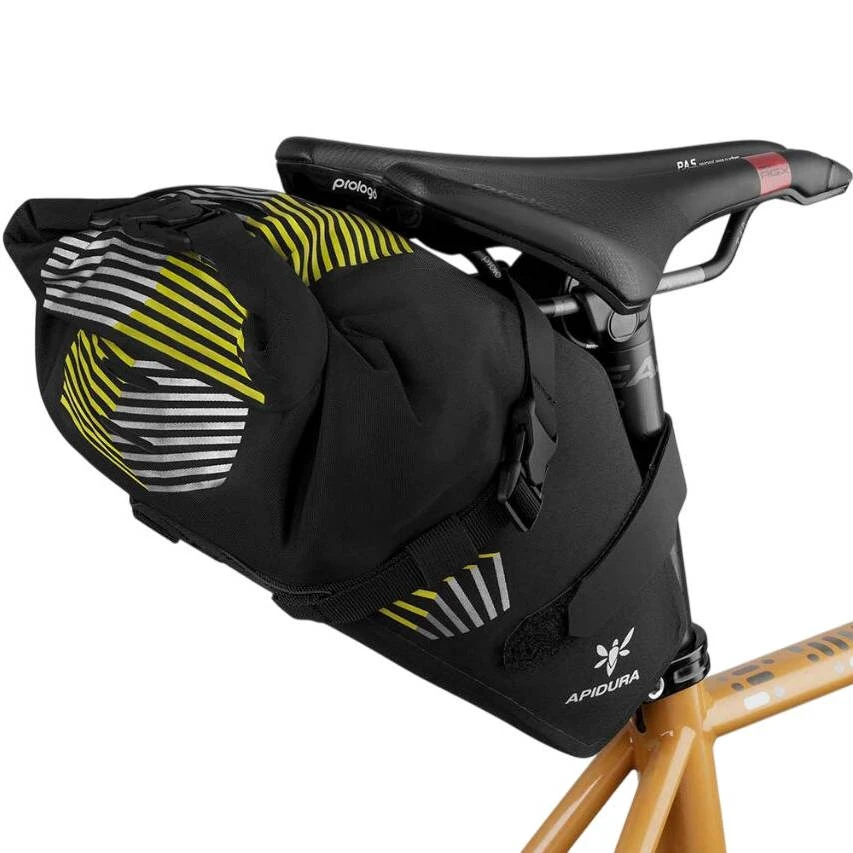 2. Apidura - geanta bicicleta cu prindere sub sa,Racing Saddle Pack 3 litri - negru galben