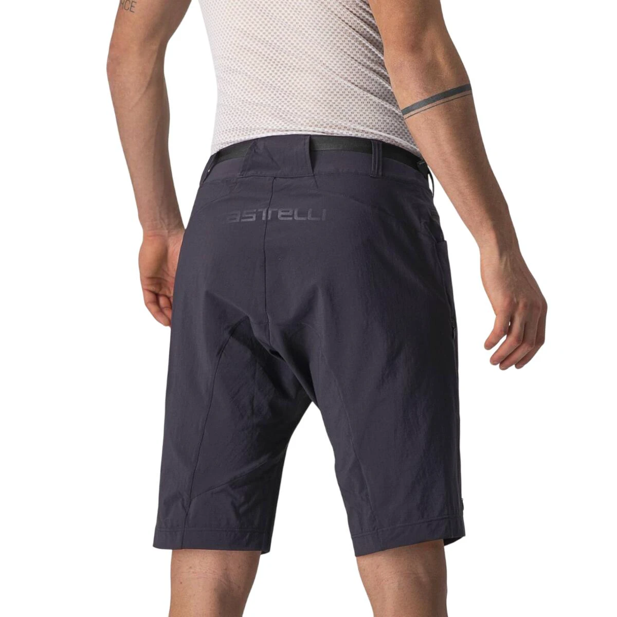 4. Castelli - pantaloni ciclism scurti si largi pentru barbati Unlimited Trail Baggy Short - negru