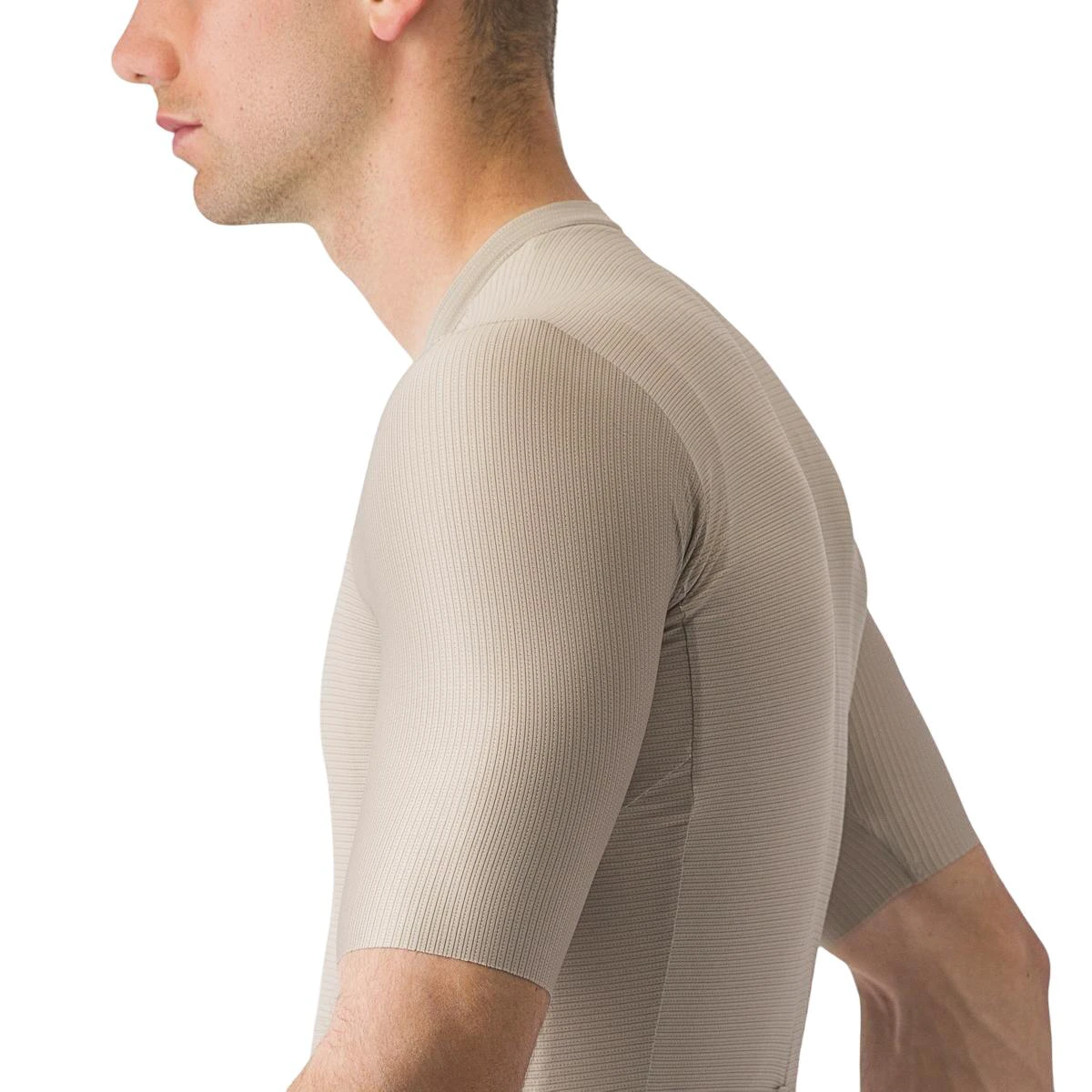 6. Tricou cu maneca scurta Castelli Espresso Crem