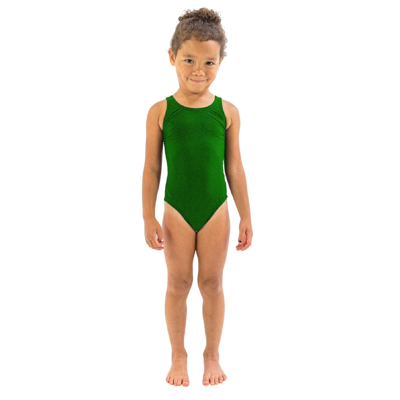 1. Finis - Costum de baie intreg Fete Bladeback - Verde Maze