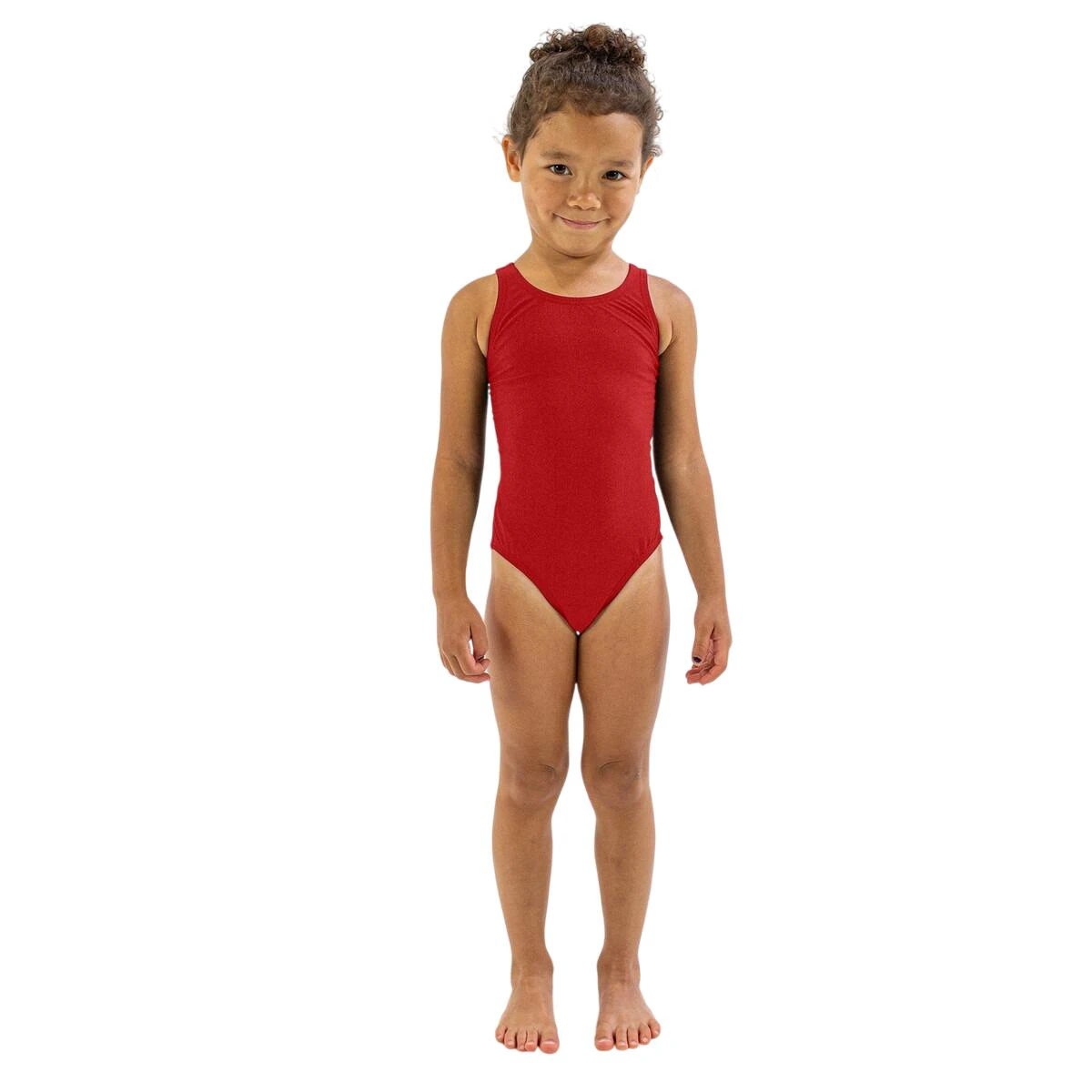 1. Finis - Costum de baie intreg Fete Bladeback - rosu inchis solid