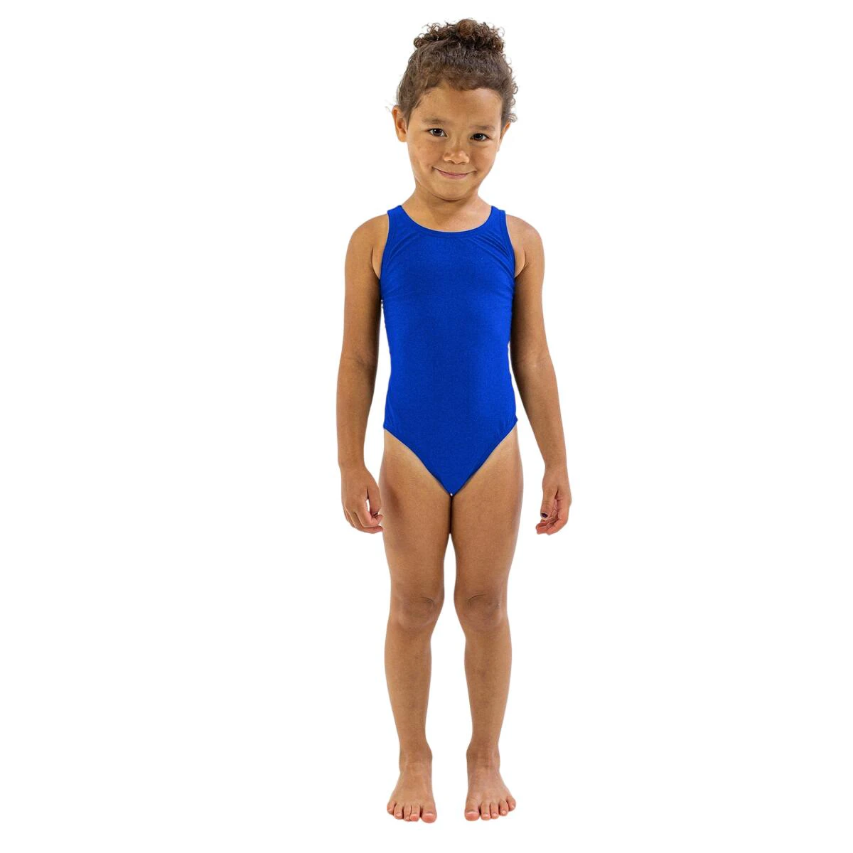 1. Finis - Costum de baie intreg Fete Bladeback - albastru intens afine