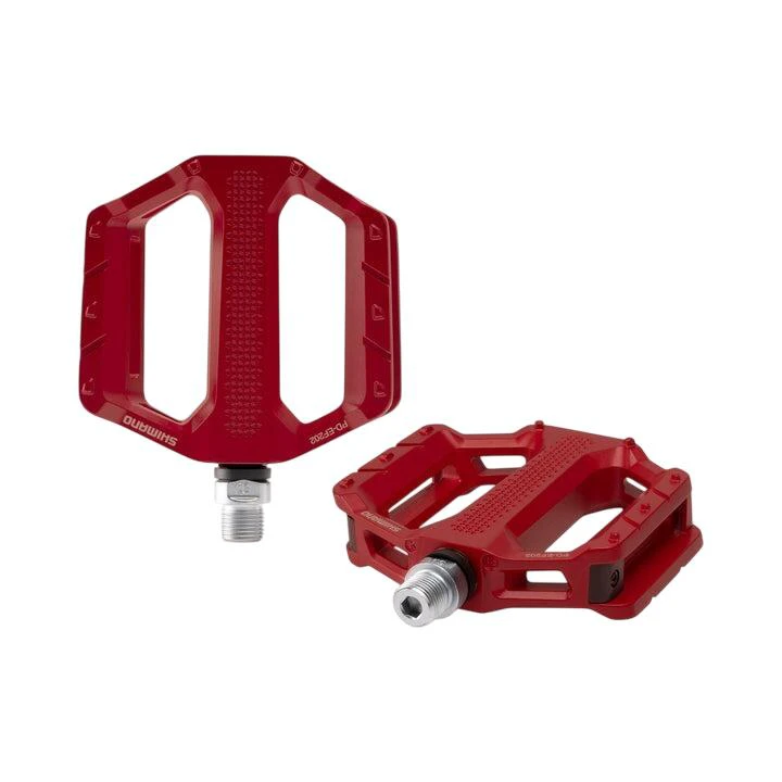 1. Shimano - pedale MTB fllat - PD-EF202 - rosu