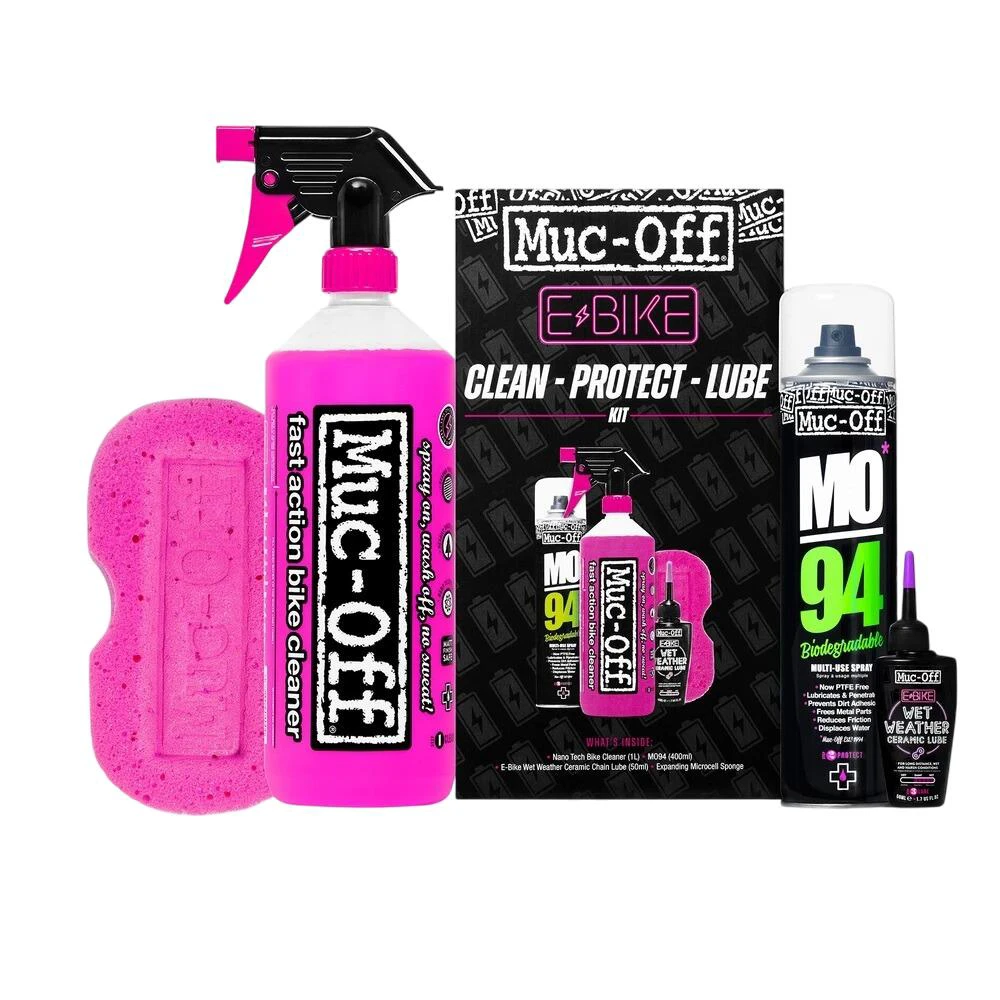 1. Muc-Off - set produse curatare si protectie bicicleta electrica Kit Clean-Protect-Lube E Bike