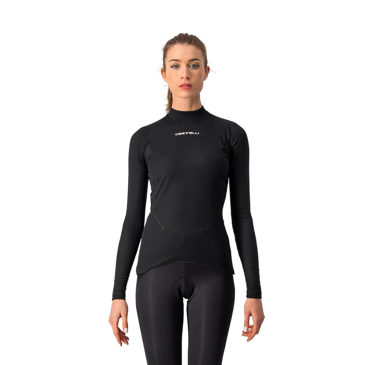 1. Castelli Bluza corp cu maneca lunga femei Flanders Warm LS - gri