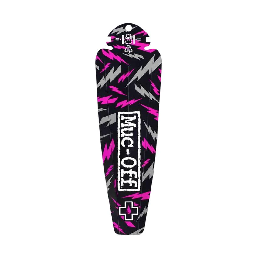 1. Muc-Off - Aparatoare spate roata bicicleta back Ride Guard Bolt - negru roz traznit
