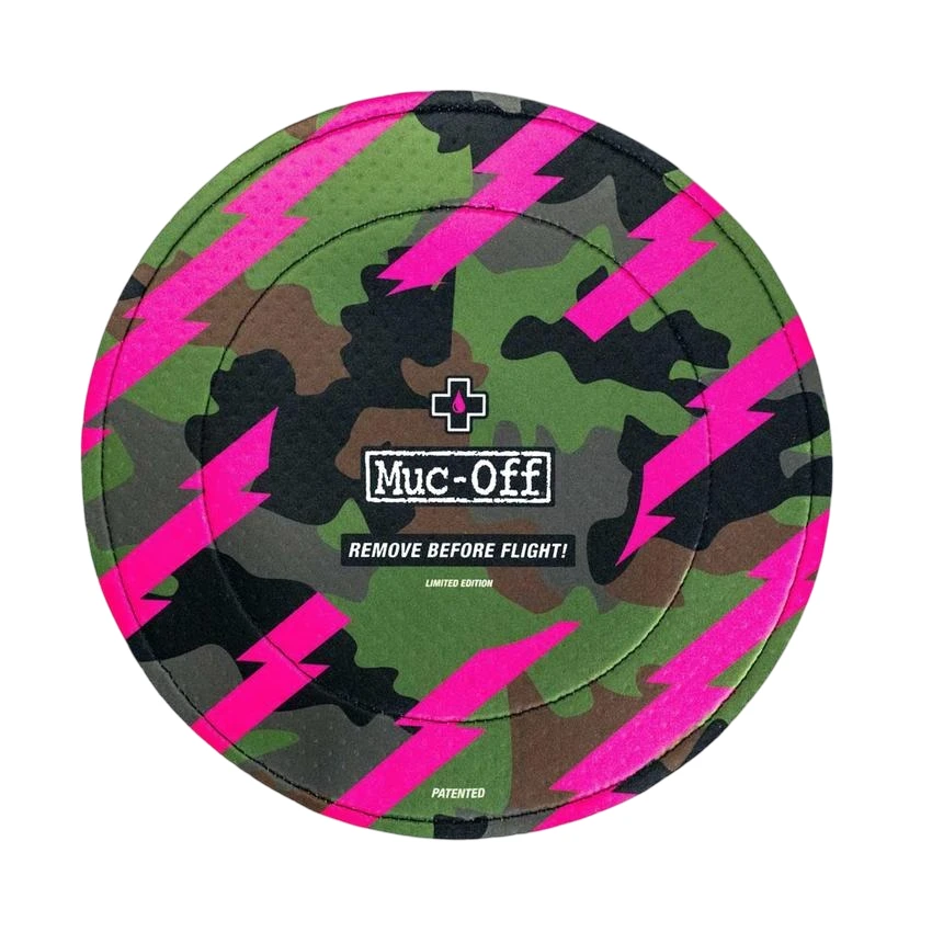 1. Muc-Off - Huse disc frana bicicleta Disc Brake Cover - verde camo roz