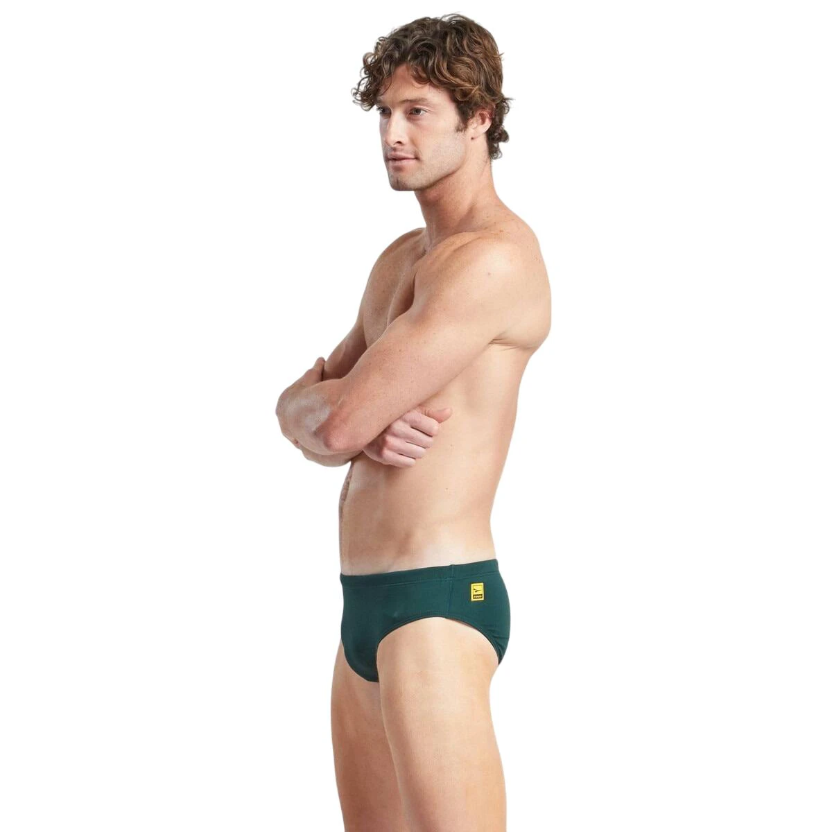 2. Finis - Slip inot barbati - Brief Solid - Verde Pine