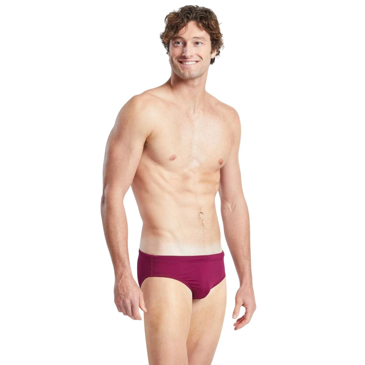 Finis - Slip inot barbati - Brief Solid - Visiniu Cabernet - 61573
