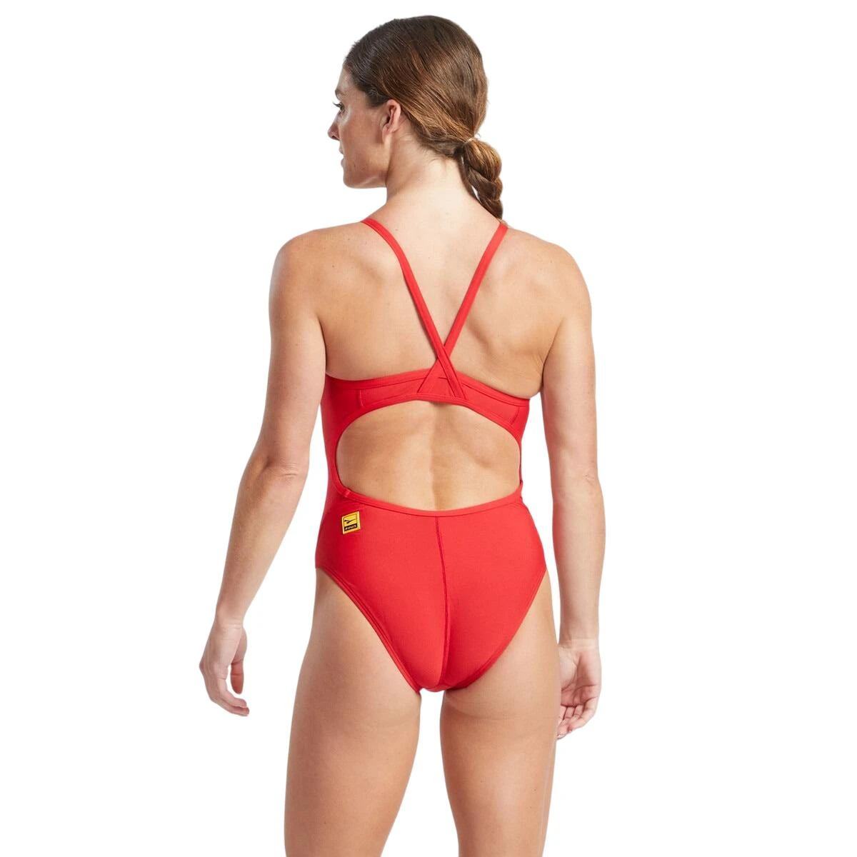 3. Finis - Costume de baie intreg pentru femei - Skinback Solid - rosu