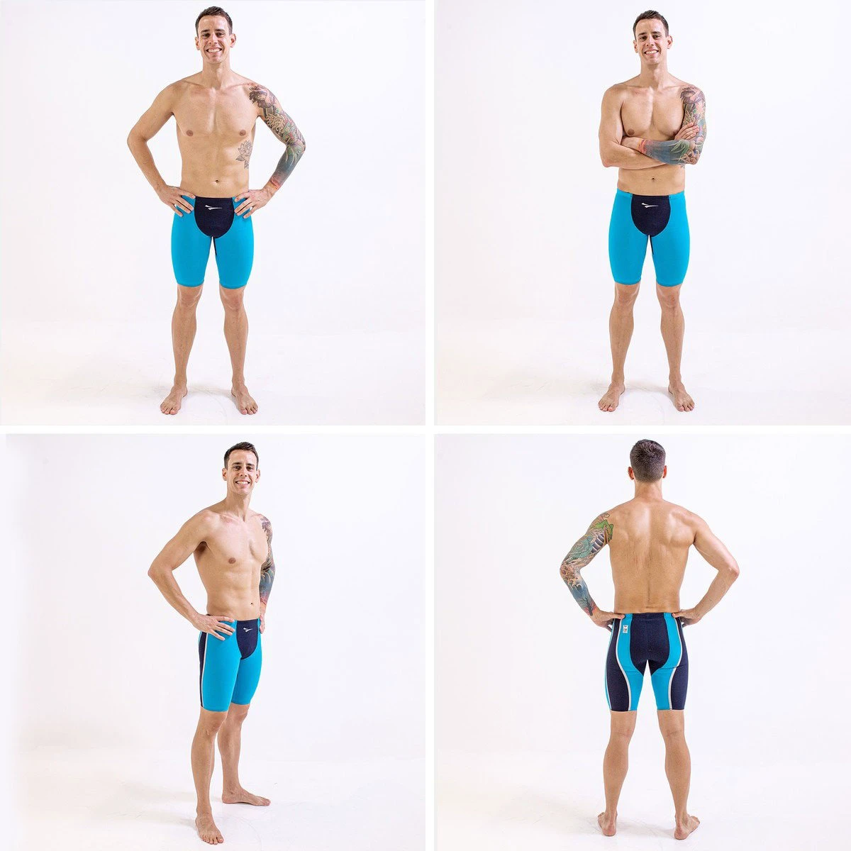 2. Finis - Costum inot tehnic pentru baieti sau barbati - Rival Jammer - albastru