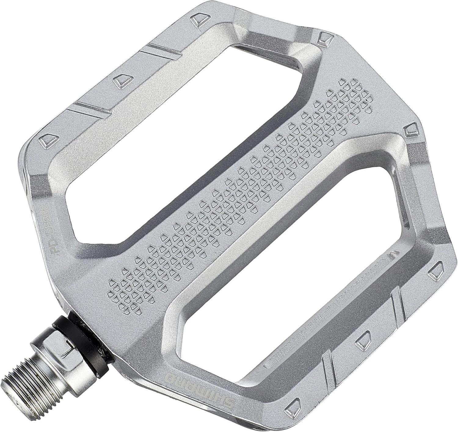 2. Shimano - pedale MTB flat - PD-EF202 - argintiu