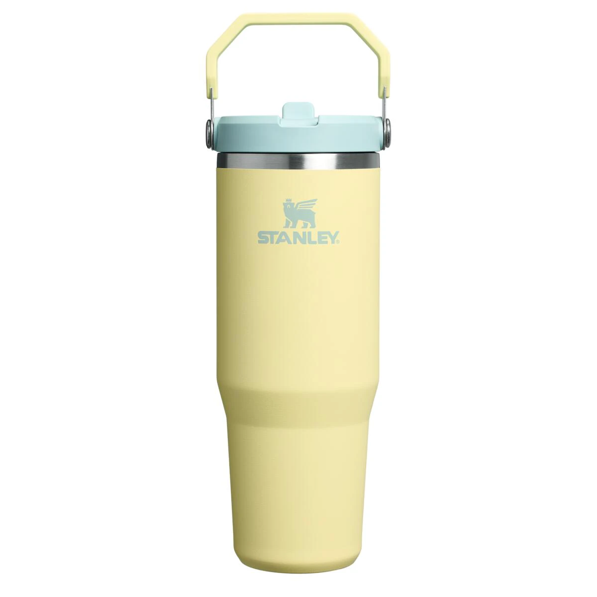 Stanley - termos tip sticla cu pai - Iceflow Flip Straw Tumbler 2.0 - galben - 0.89 L - 62104