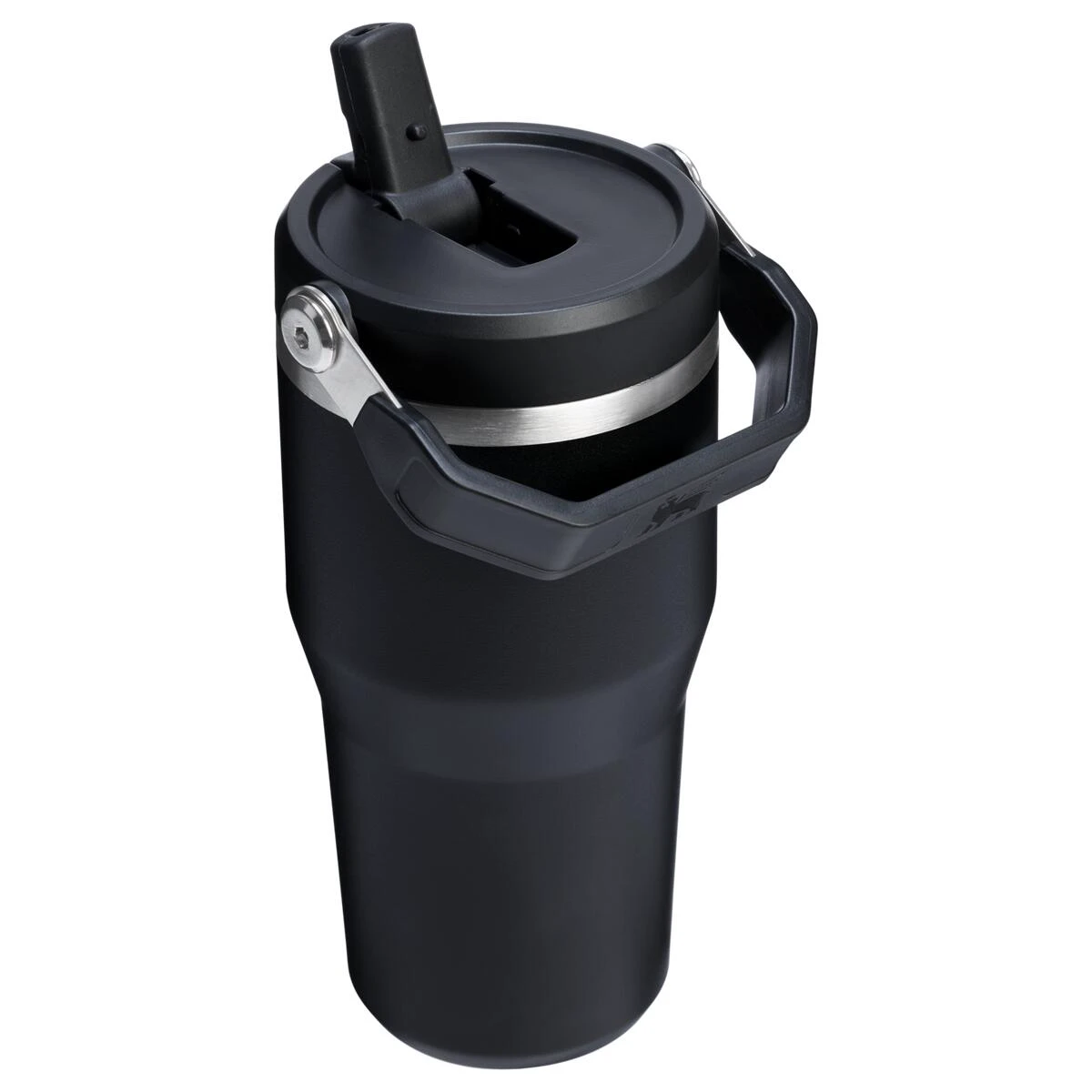 2. Stanley - termos tip sticla cu pai - IceFlow™ Flip Straw Tumbler - 0.6L - negru