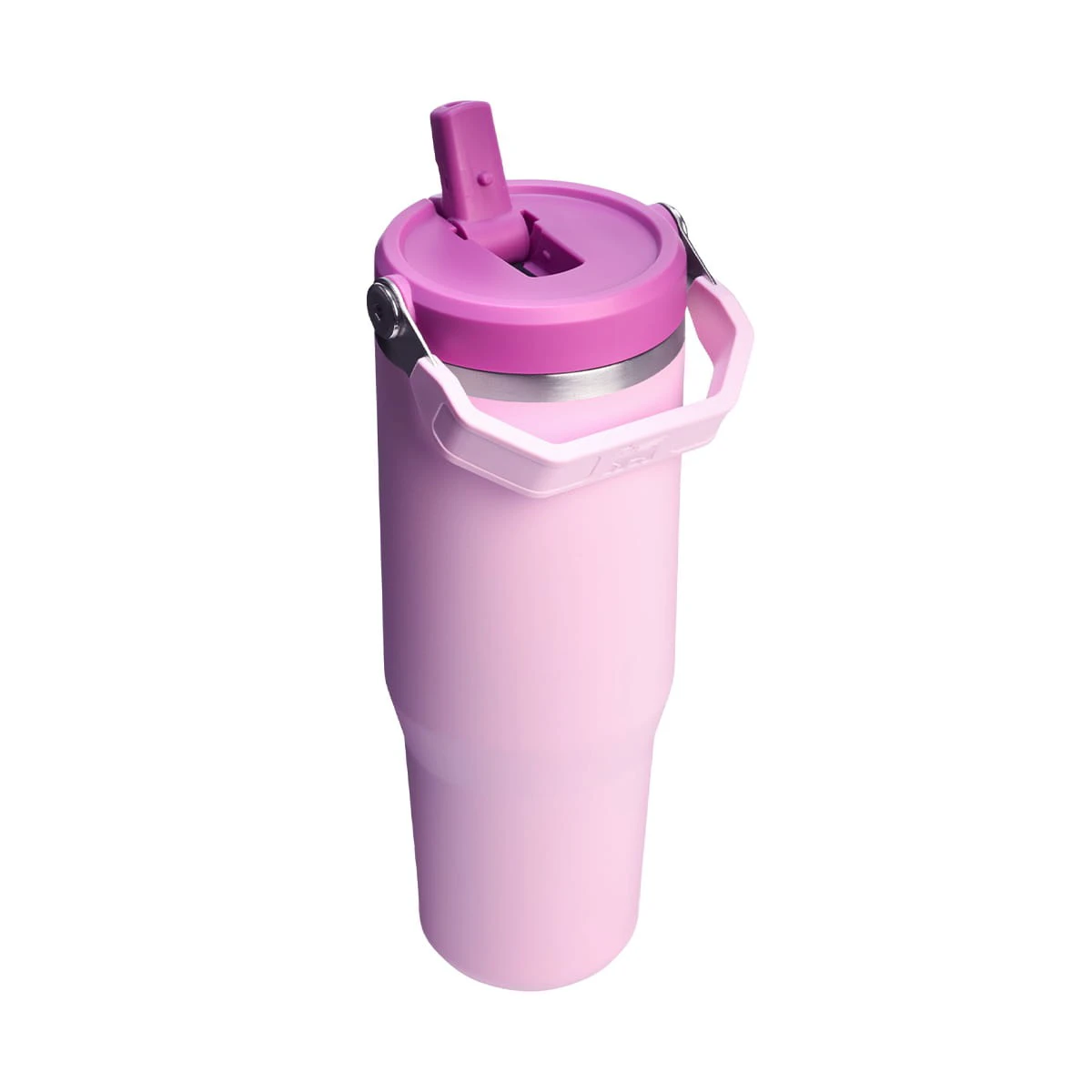2. Stanley - termos tip sticla cu pai - Iceflow Flip Straw Tumbler 2.0 - mov - 0.89 L