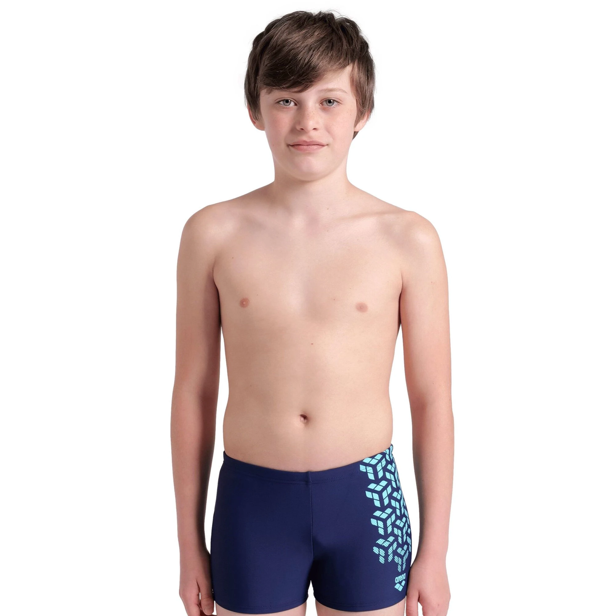 1. Arena - costum inot baieti - boxer - Kikko V Swim Short Graphic - Navy | Water