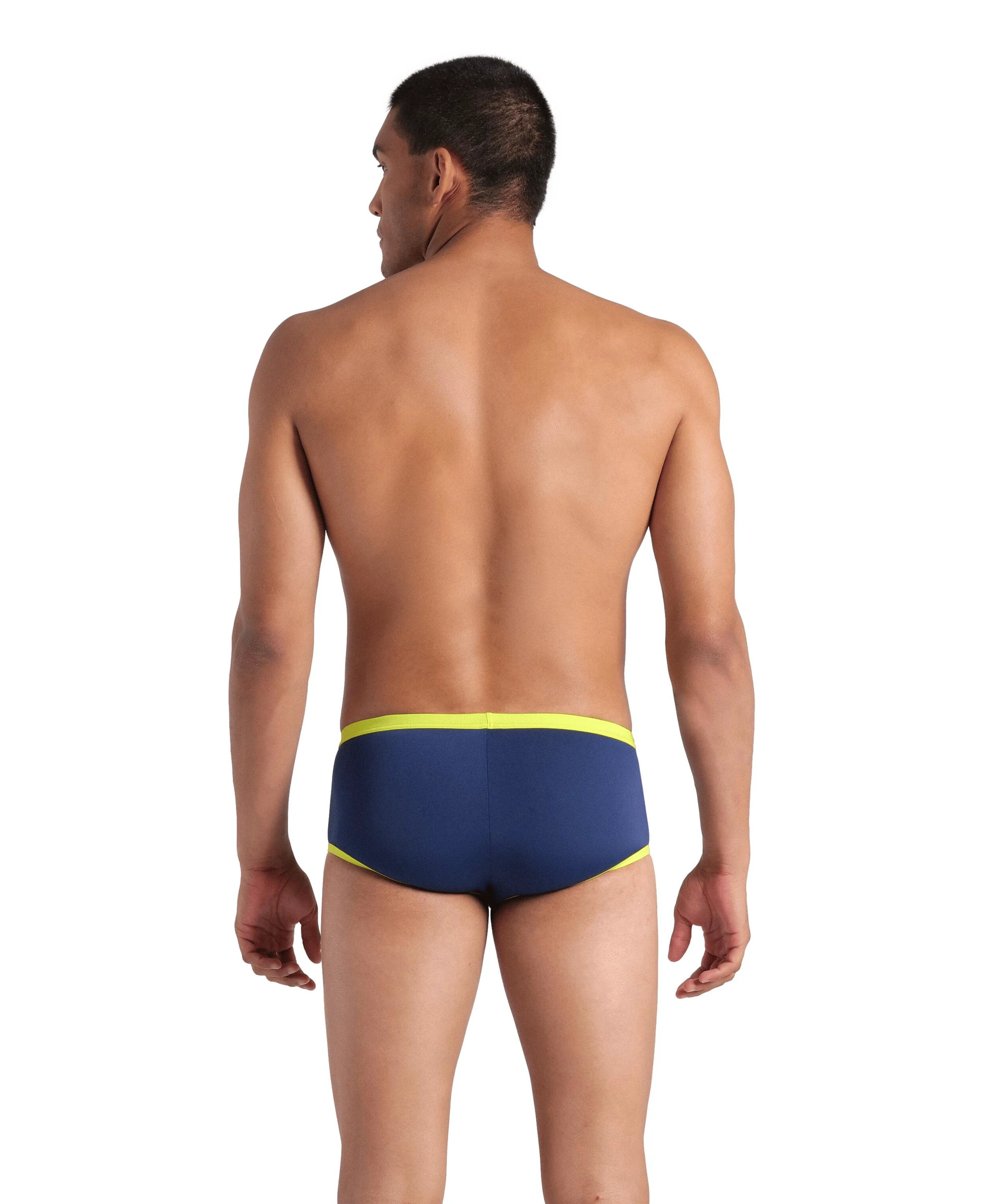 2. Arena - costum inot barbati - slip - One Biglogo LW SH - Navy I Soft Green