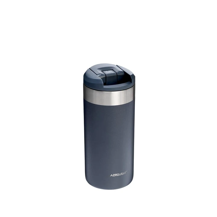 3. Stanley - termos calatorie - The Aerolight Transit Mug - gri inchis - 350 ml