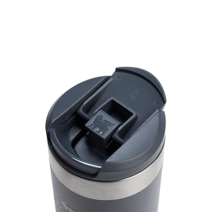 2. Stanley - termos calatorie - The Aerolight Transit Mug - gri inchis - 350 ml