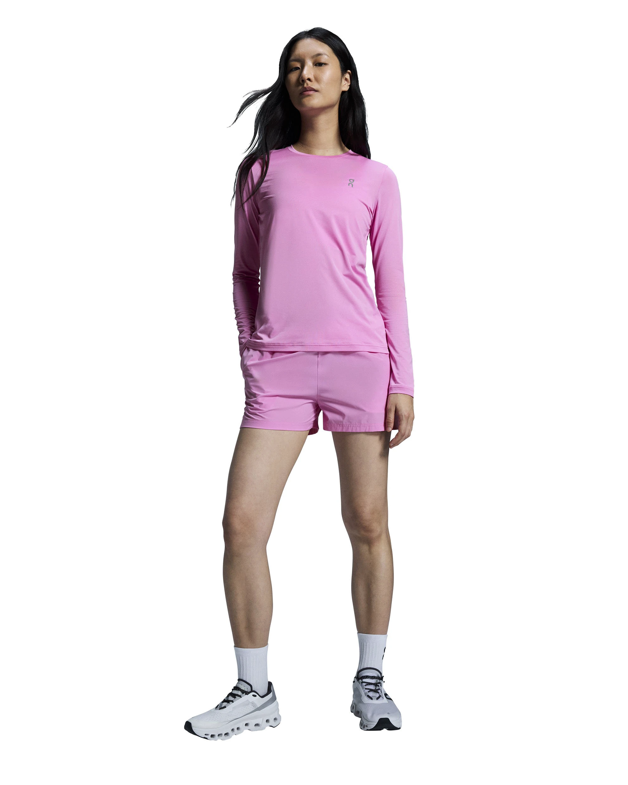 5. Pantaloni scurți alergare On 3" Core Shorts W - Raspberry | ușori