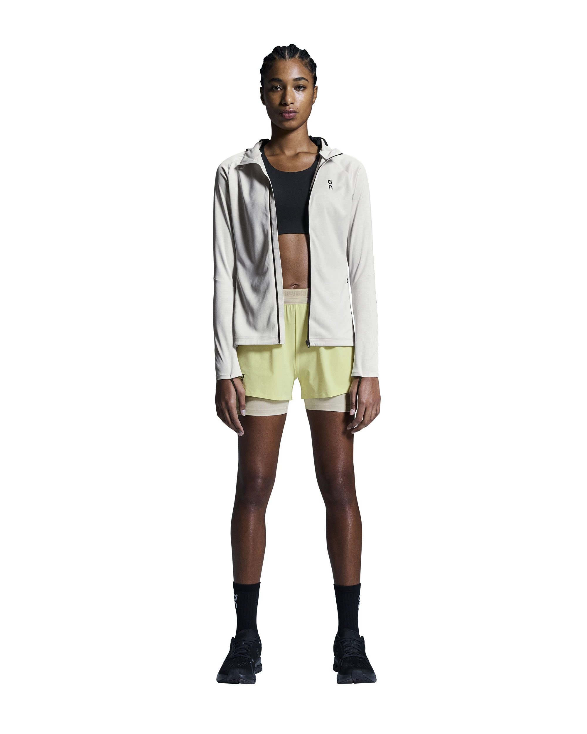 On - pantaloni scurti - 3" Performance 2/1 Shorts W - Limelight | Sand - 62754
